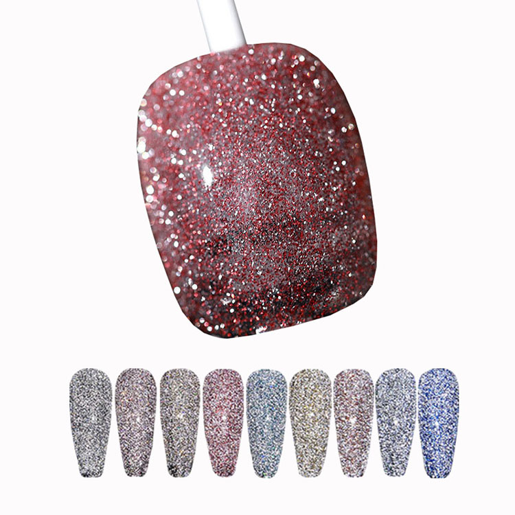 Diamant regnbue disco gel neglelak