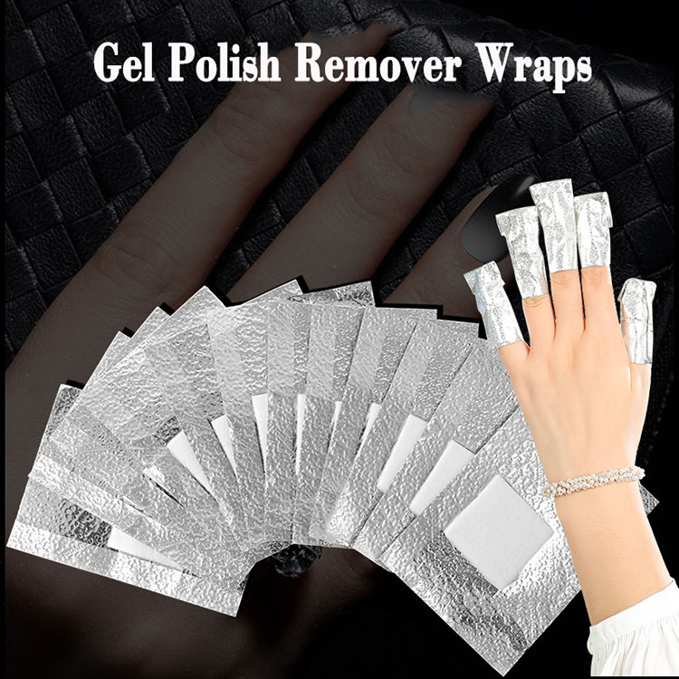 Gel neglelakfjerner Wrap-folier