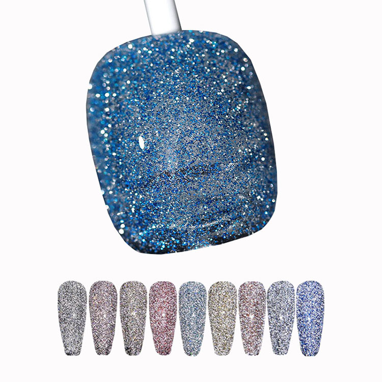 Glitterfarve ændret disco gel polsk