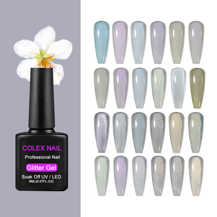 Blankt glitter gelpolering