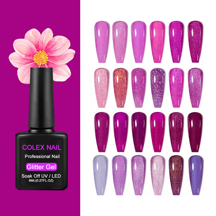God vedholdenhed glitter gel polsk