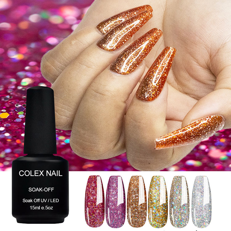 Lugtfri glitter gel polsk
