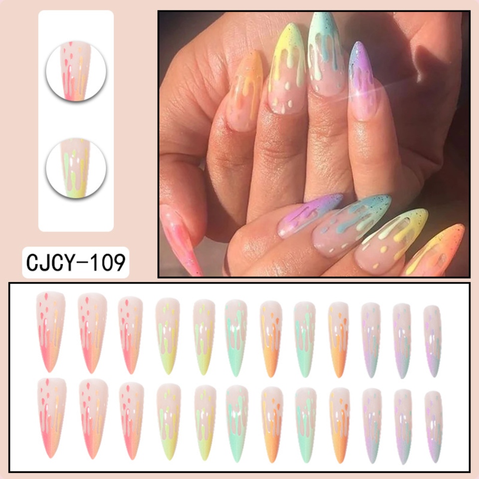 Rainbow falske negle