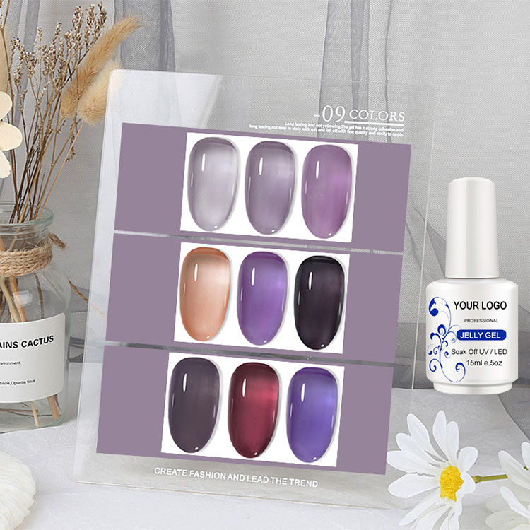 Tre lag forskellige effekt is gelé gel polsk